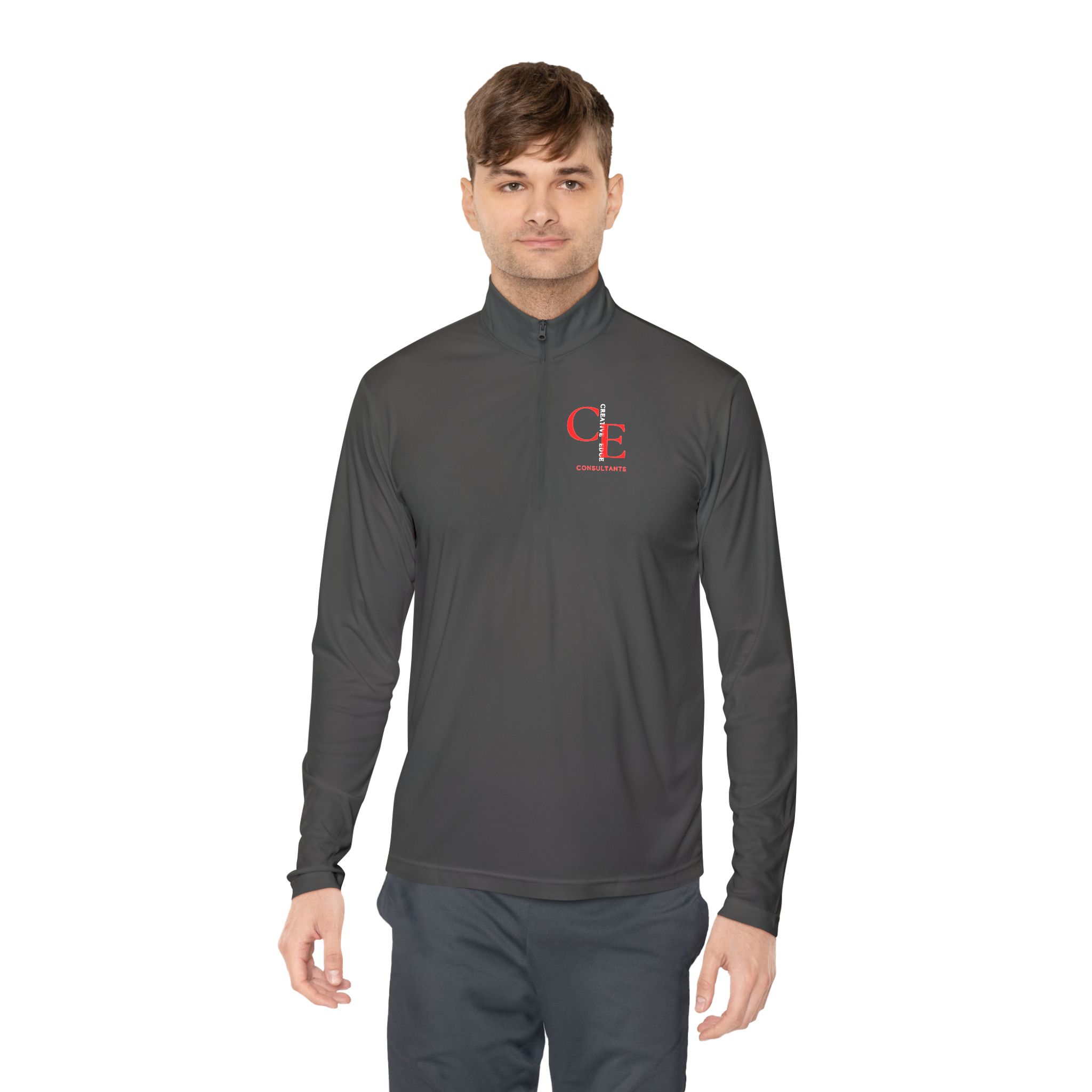 Creative Edgee Consultants Logo Quarter-Zip Pullover - Image 4