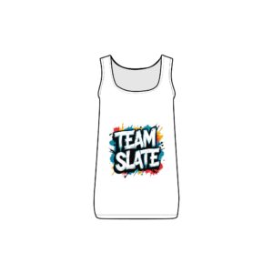 Team Slate Graphic Tank Top — Colorful Urban Sporty Women’s Rib Tank