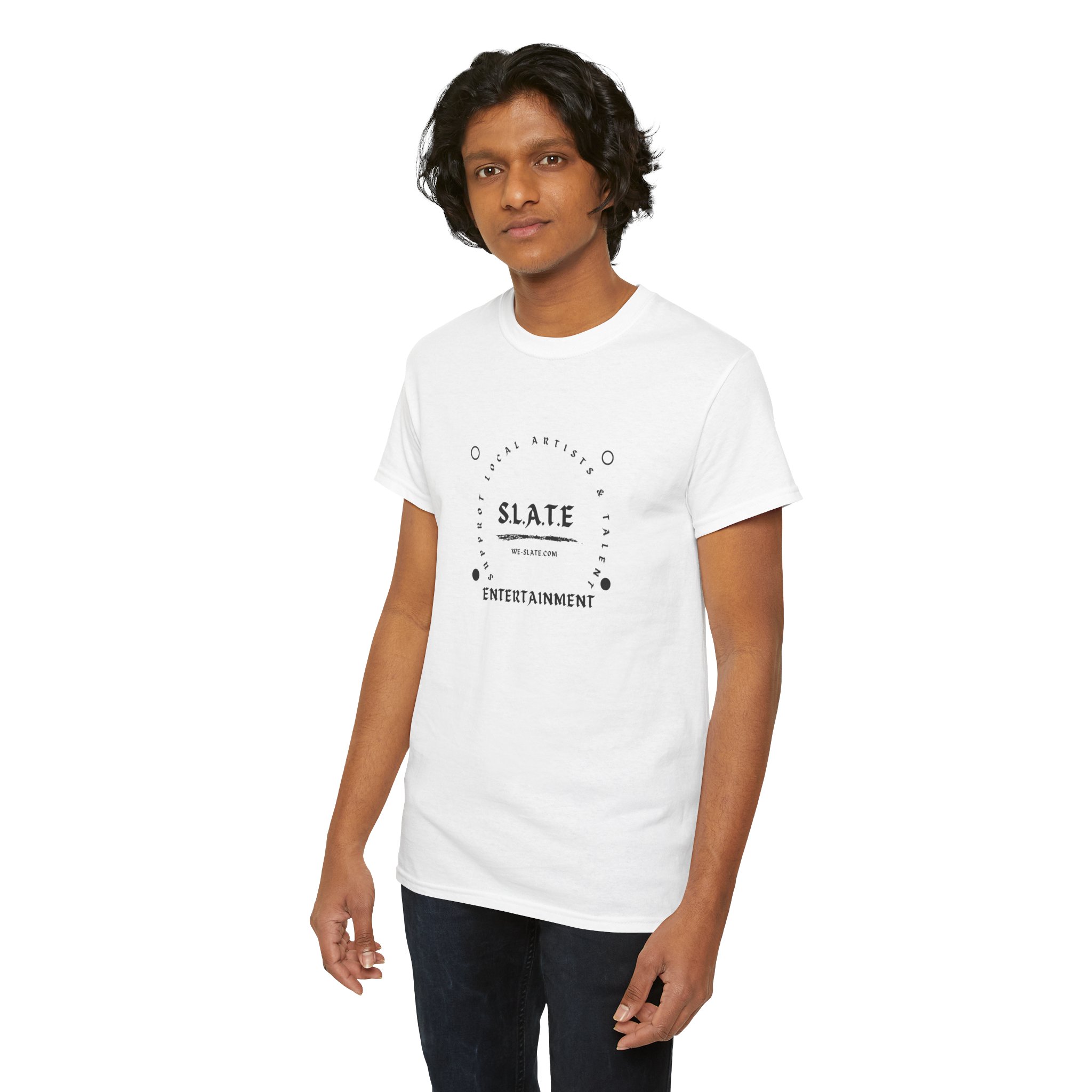 Slate Entertainment Logo T‑Shirt — Minimal Vintage Band Tee - Image 10