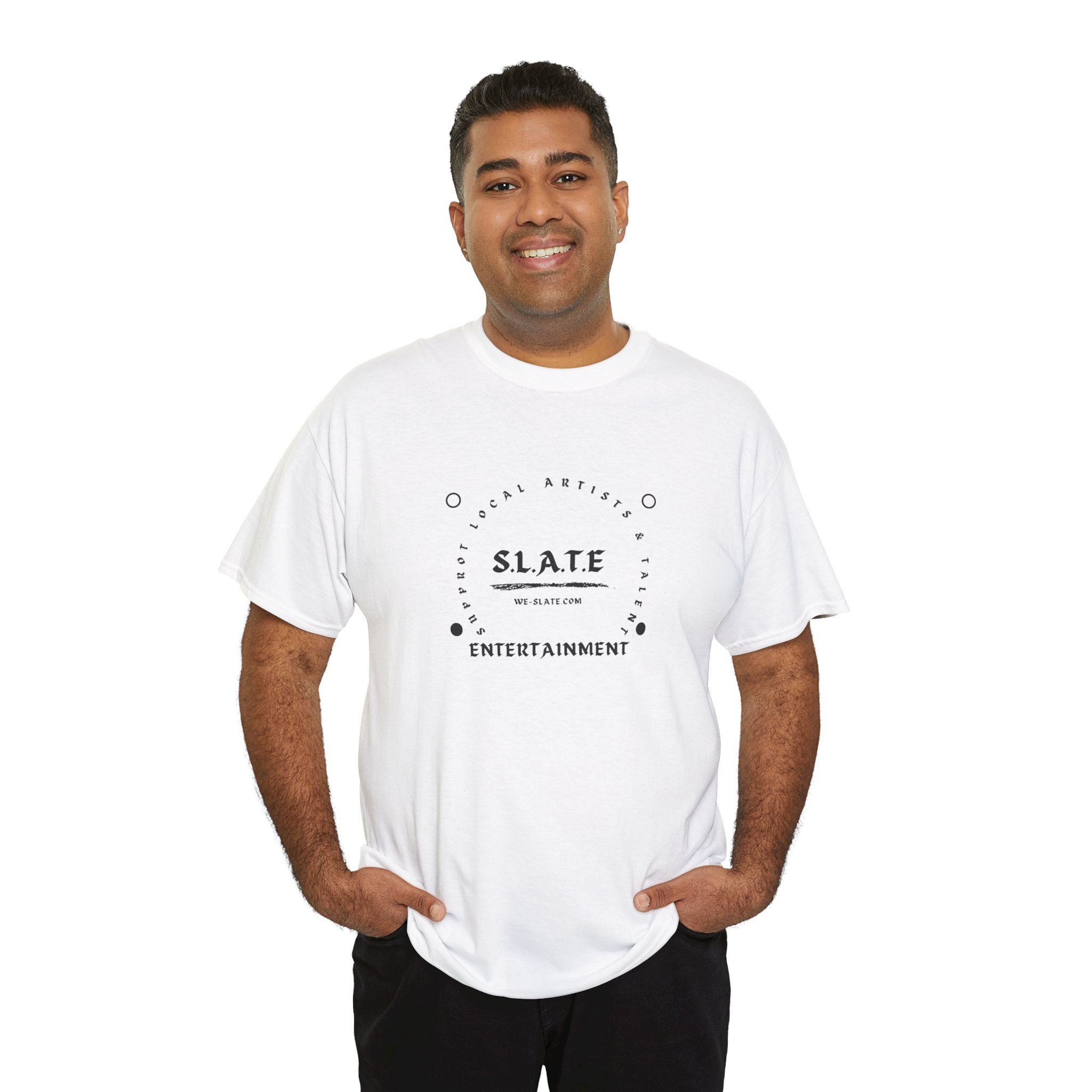 Slate Entertainment Logo T‑Shirt — Minimal Vintage Band Tee - Image 9