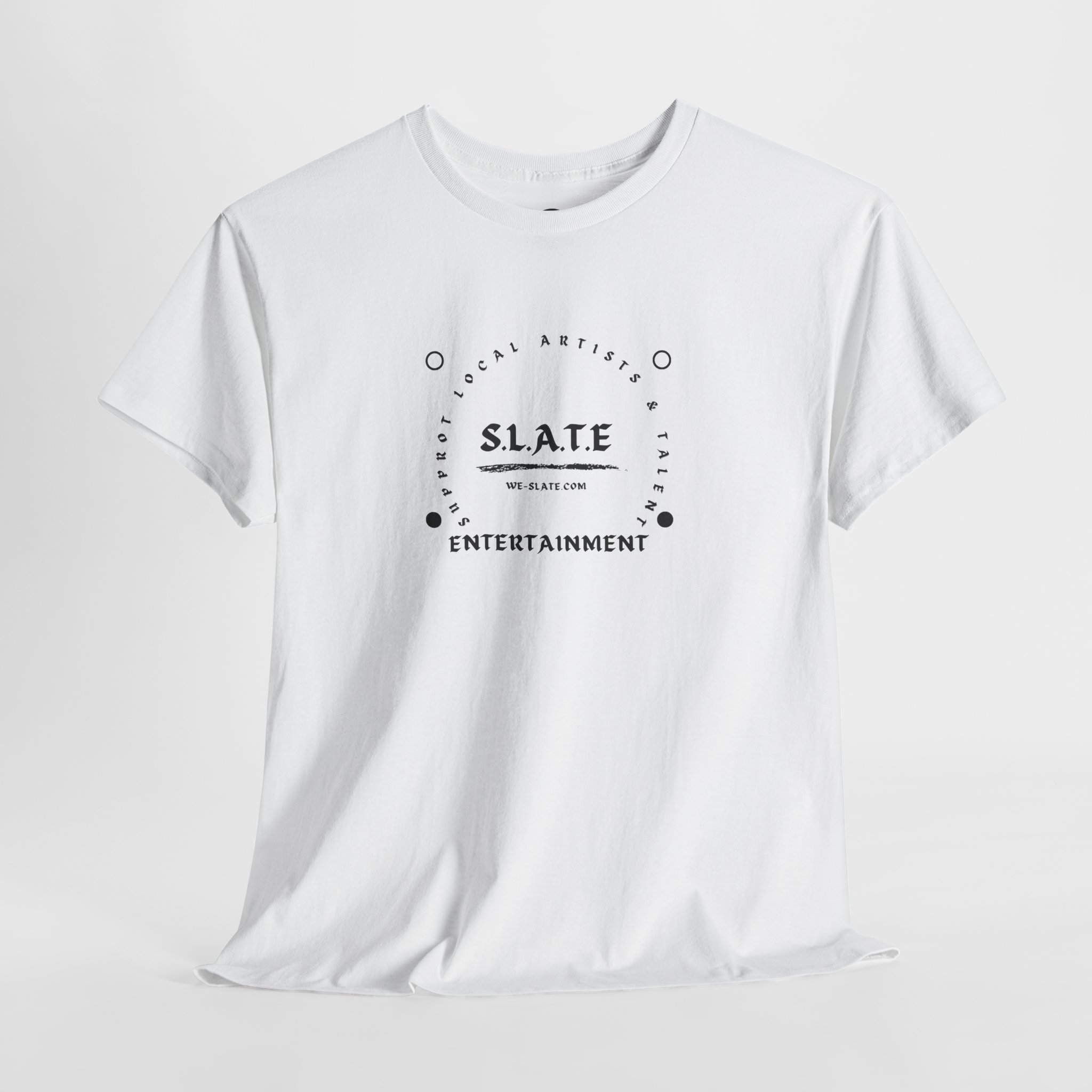 Slate Entertainment Logo T‑Shirt — Minimal Vintage Band Tee - Image 5