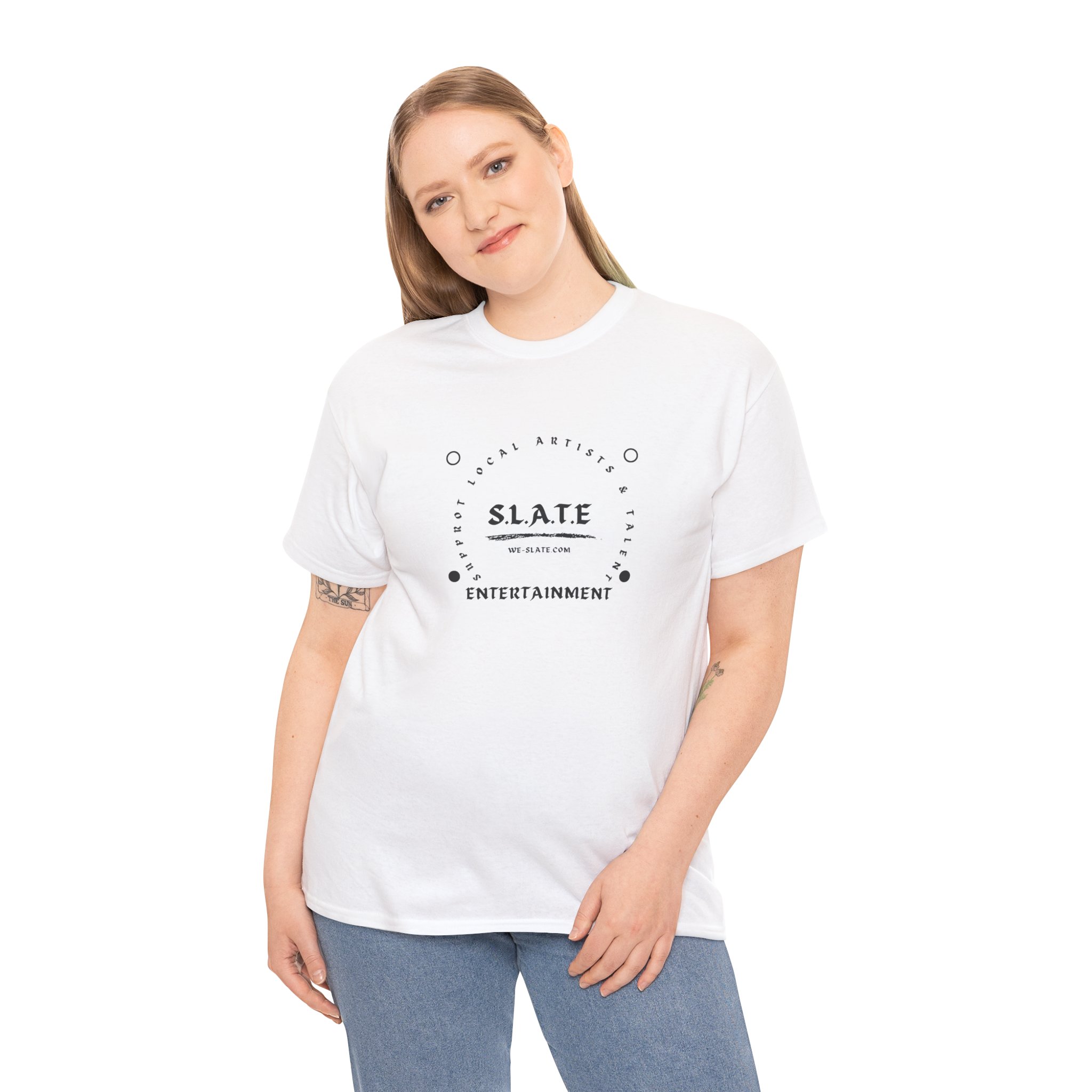 Slate Entertainment Logo T‑Shirt — Minimal Vintage Band Tee - Image 7