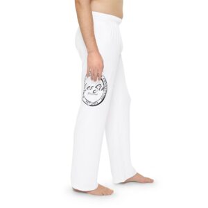 Yes Sir Logo Pajama Pants — Relaxed Men’s Lounge Sleepwear with Circular 'Yes' Emblem
